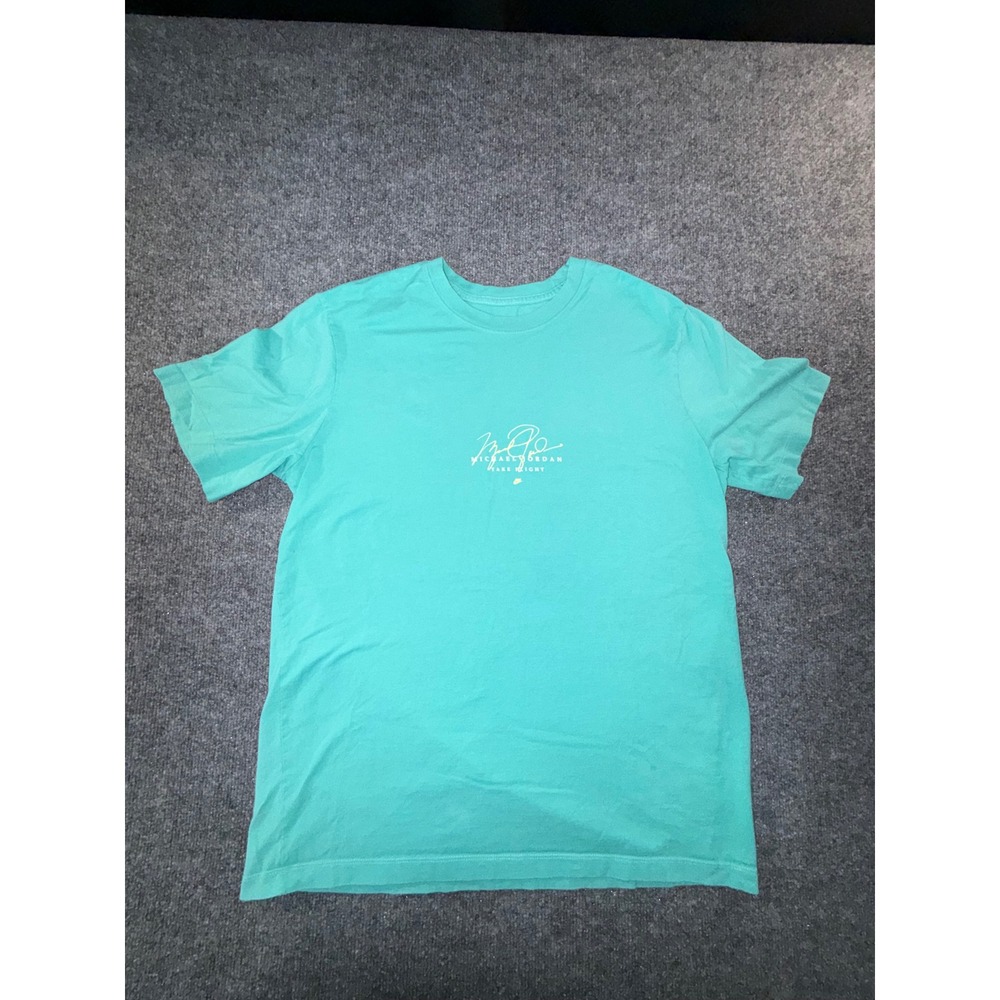Jordan Mens Michael Jordan Take Flight Graphic T-Shirt Teal Green Large